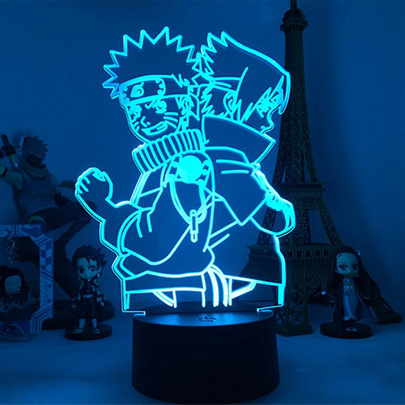 Naruto Uzumaki Original 3D Anime Night Light Lamp LED
