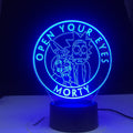 Open your eyes - Rick and Morty Original 3D Cartoon Night Light Lamp LED
