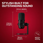 HyperX SoloCast Mic - USB Condenser Microphone – Gaming & Streaming | Brand New Sealed