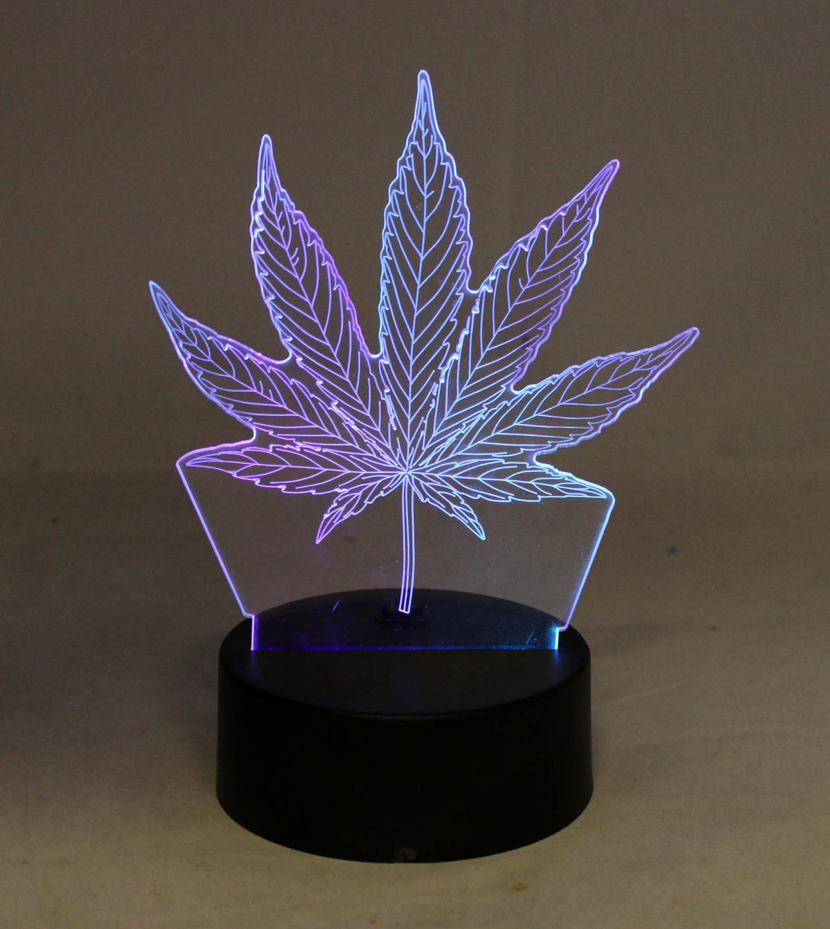 Marijuana Leaf - Cannabis Leaf - Original 3D Night Light Lamp LED