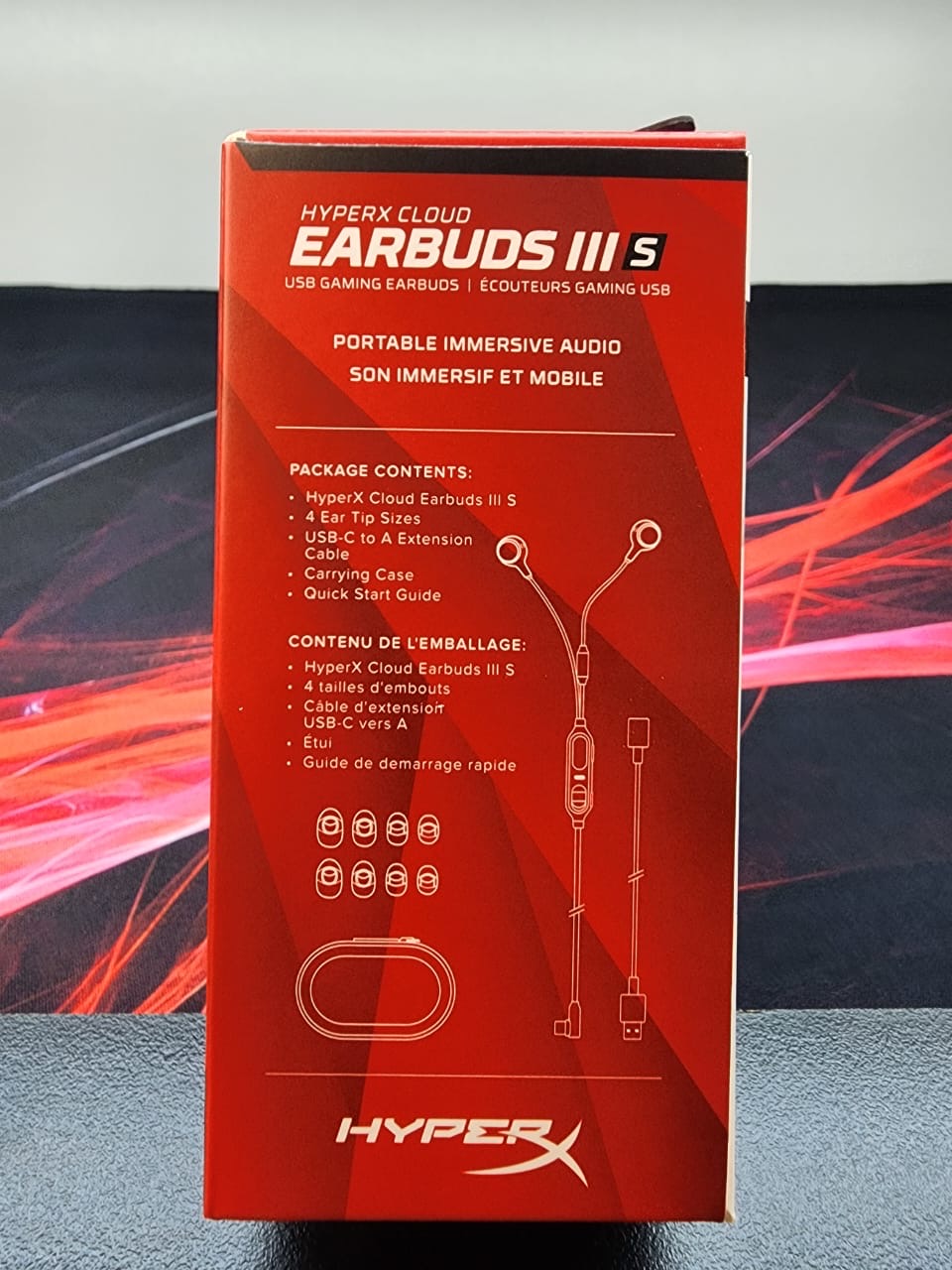 HyperX Cloud Earbuds III S USB-C Gaming Earbuds – Red | Brand New Sealed