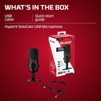 HyperX SoloCast Mic - USB Condenser Microphone – Gaming & Streaming | Brand New Sealed