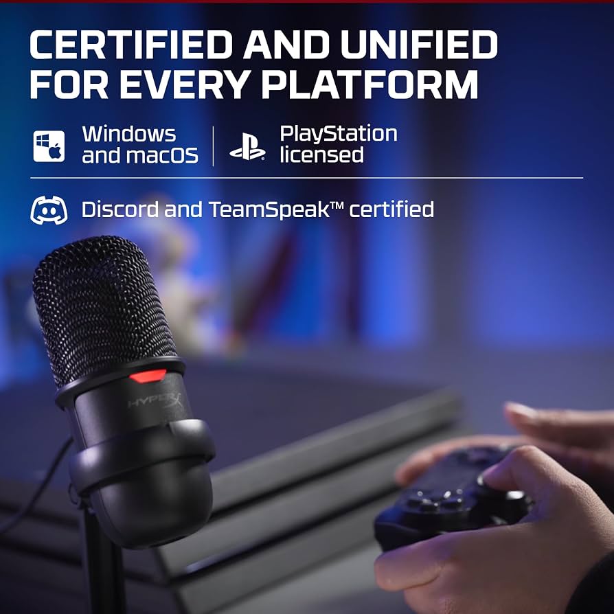HyperX SoloCast Mic - USB Condenser Microphone – Gaming & Streaming | Brand New Sealed