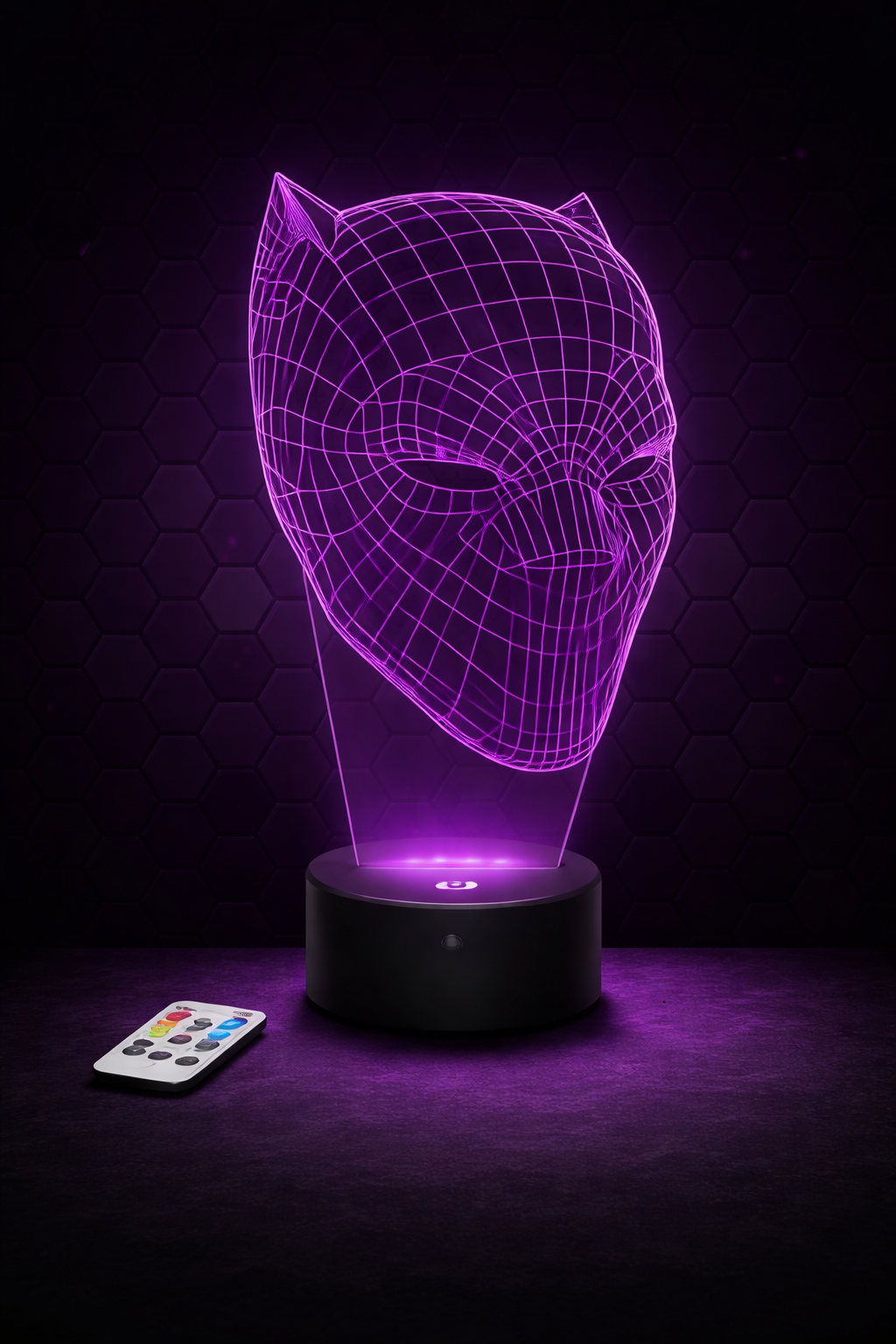 Black Panther Original 3D Anime Night Light Lamp LED