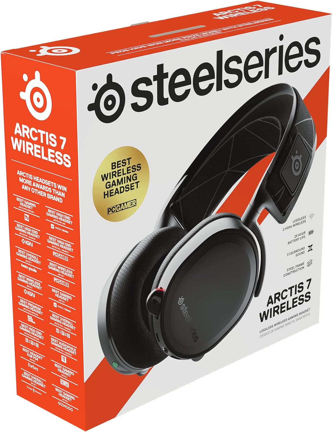 SteelSeries Arctis 7 Wireless Gaming Headset - Black