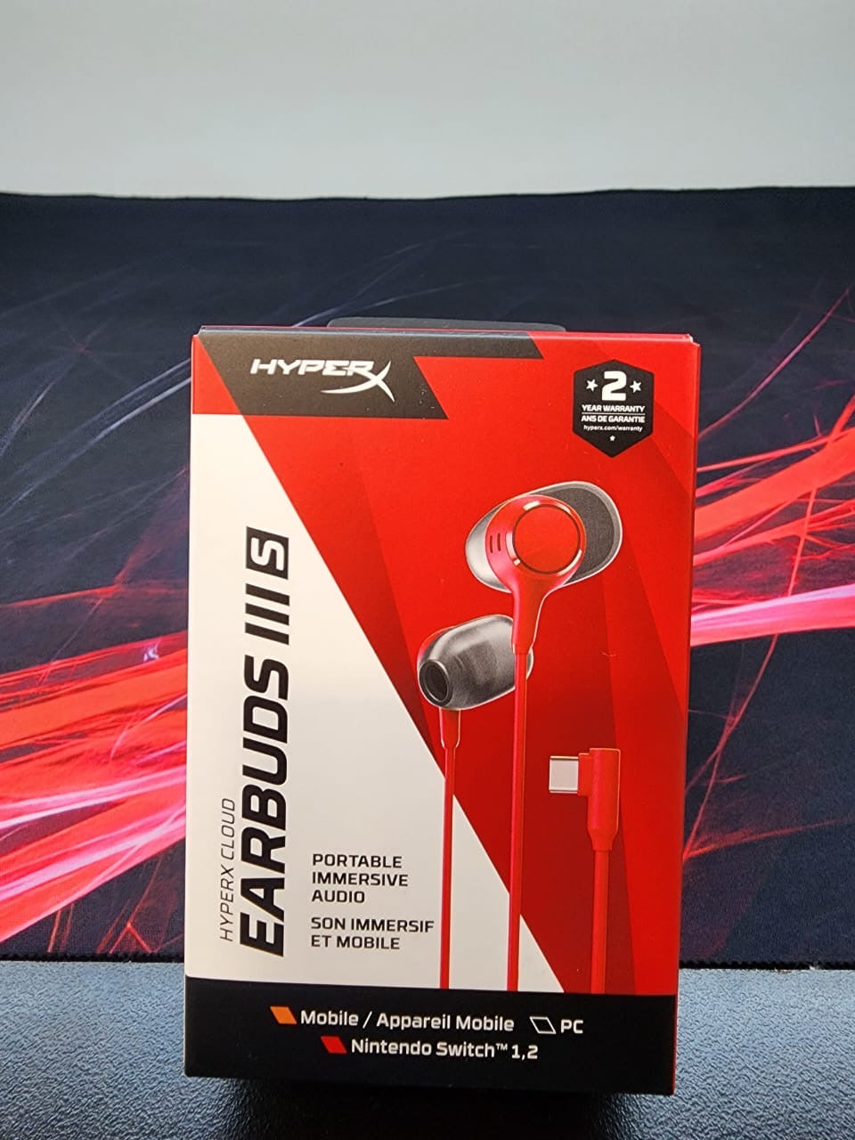HyperX Cloud Earbuds III S USB-C Gaming Earbuds – Red | Brand New Sealed