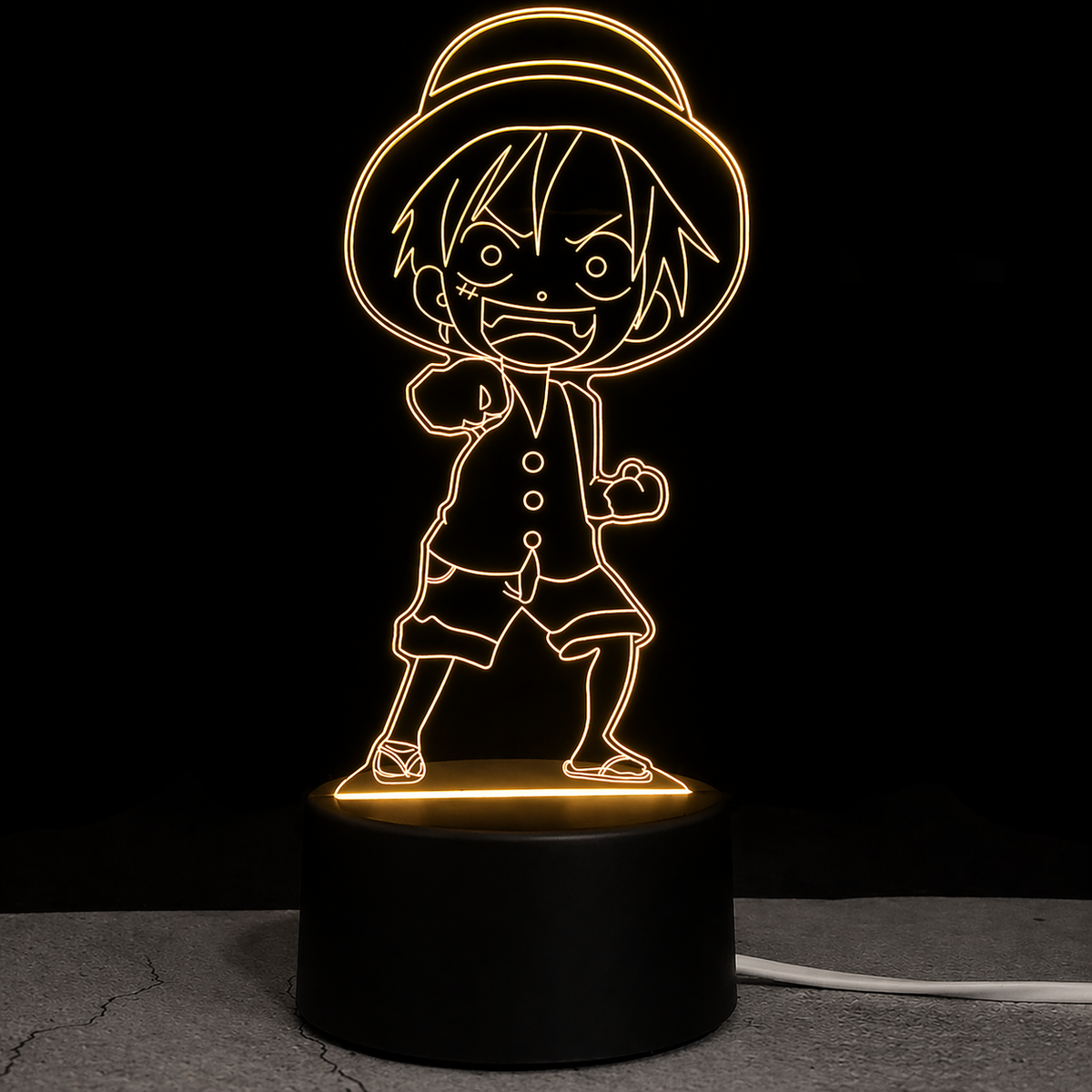 Monkey D. Luffy - One Piece Original 3D Anime Night Light Lamp LED
