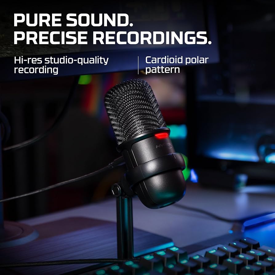 HyperX SoloCast Mic - USB Condenser Microphone – Gaming & Streaming | Brand New Sealed