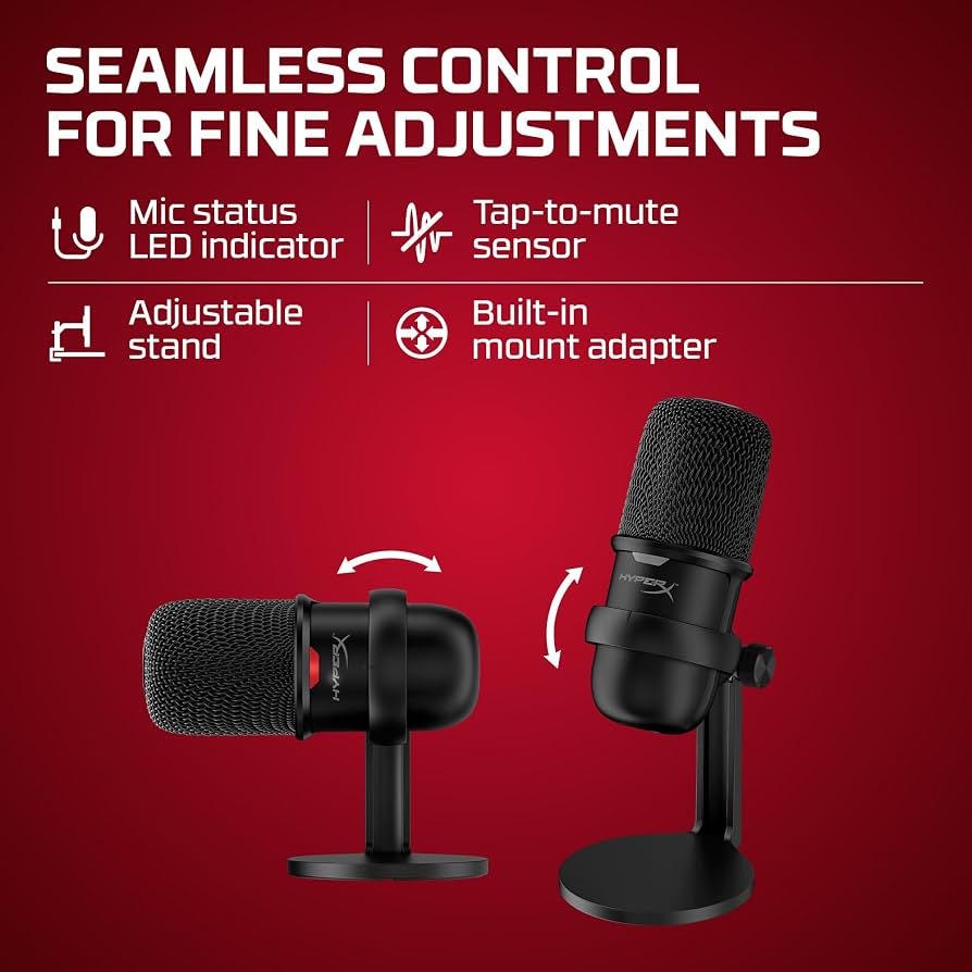 HyperX SoloCast Mic - USB Condenser Microphone – Gaming & Streaming | Brand New Sealed