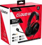 HyperX Cloud III Wired Gaming Headset- Black (Open Box)