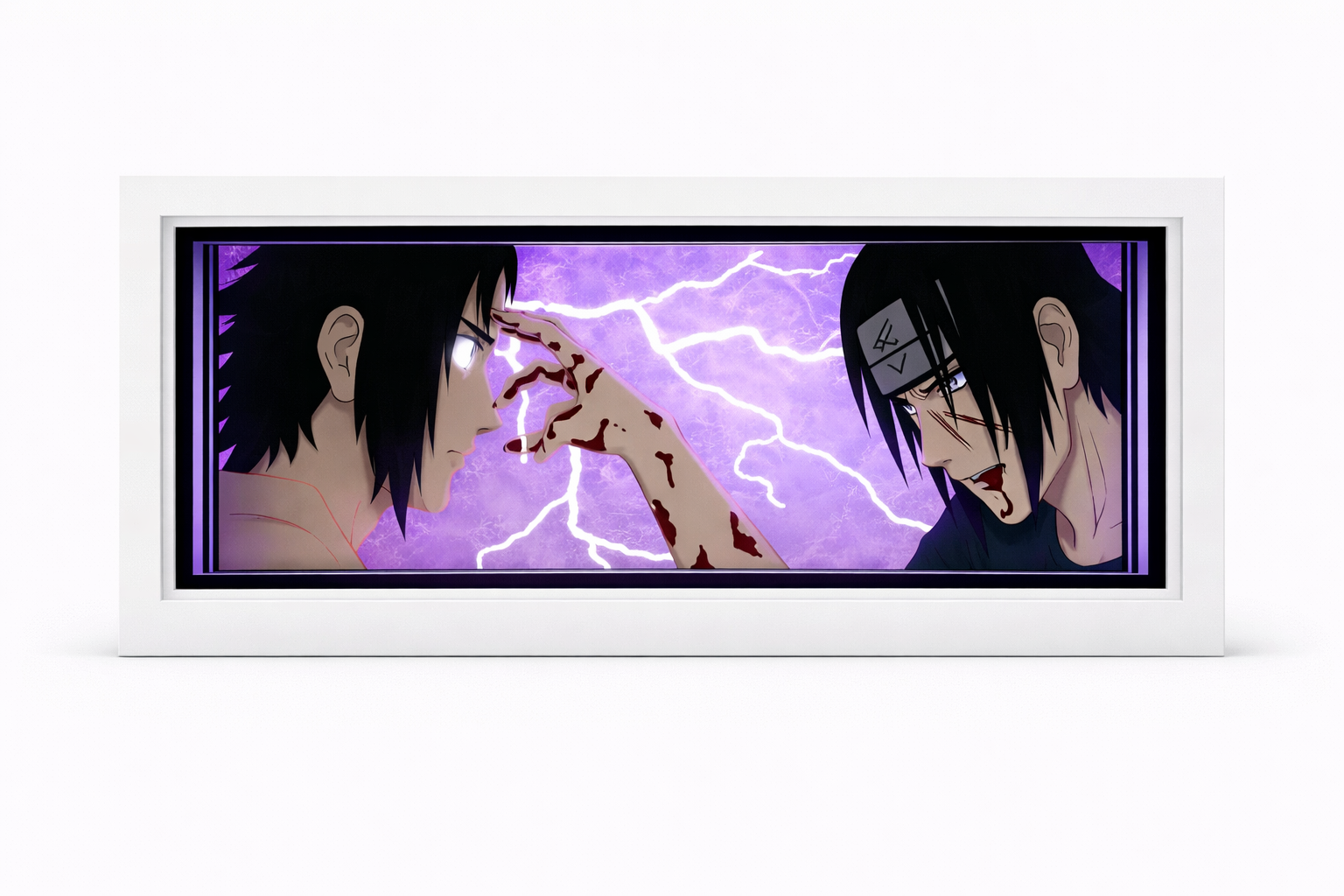 Uchiha Itachi and Uchiha Sasuke - Naruto Original Anime Light box