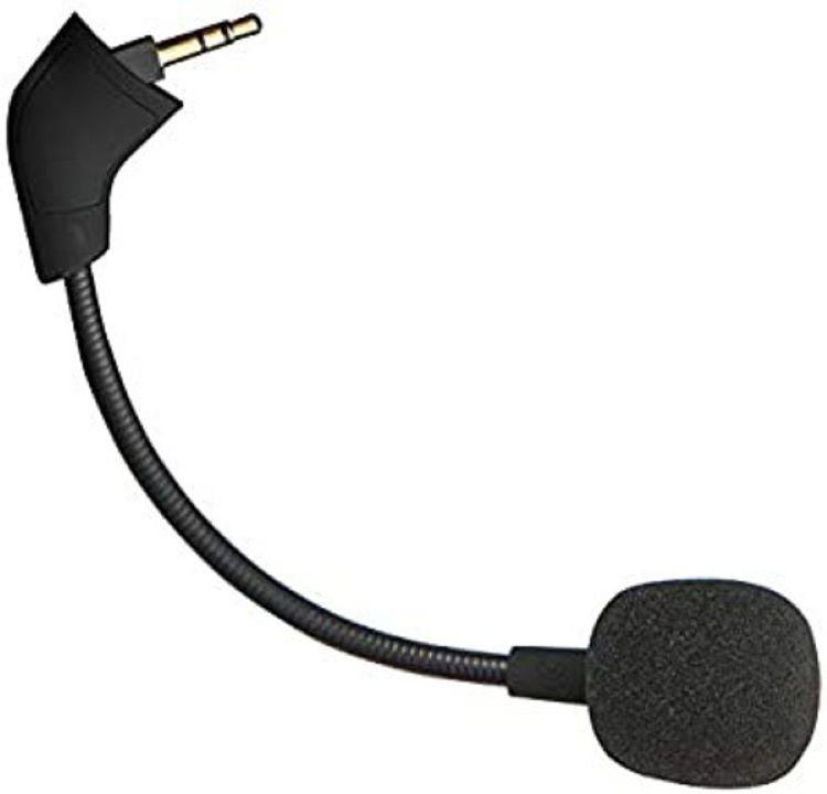 Replacement Detachable Microphone for HyperX Cloud II (Cloud 2)Headset – 3.5 mm TRS, Flexible Boom, Foam Windscreen