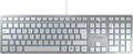 CHERRY KC 6000 SLIM Wired USB Keyboard (Silver/White)