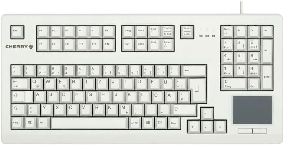 CHERRY TouchBoard Wired USB Keyboard (White)