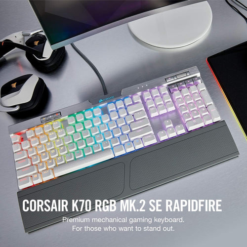 Corsair K70 MK.2 Rapidfire Mechanical Gaming Keyboard (Silver Switch)