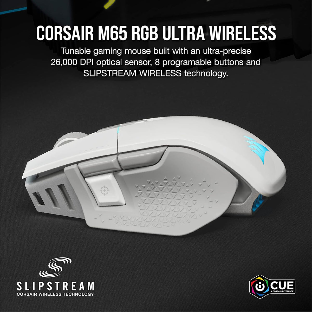 CORSAIR M65 RGB Elite White Gaming Mouse