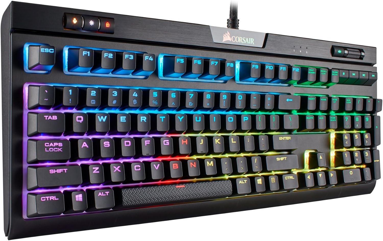 CORSAIR Strafe RGB MK.2 Silent Mechanical Gaming Keyboard (CHERRY MX Silent Red)