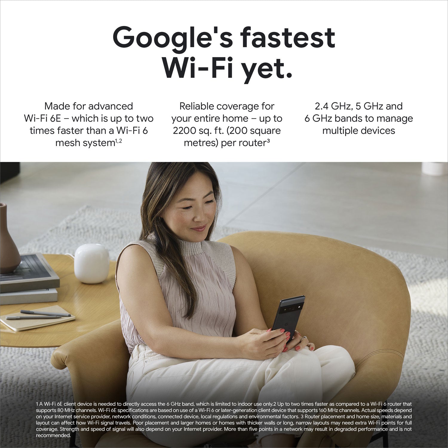 Google Nest Wifi Pro (Wi-Fi 6E) Single Pack