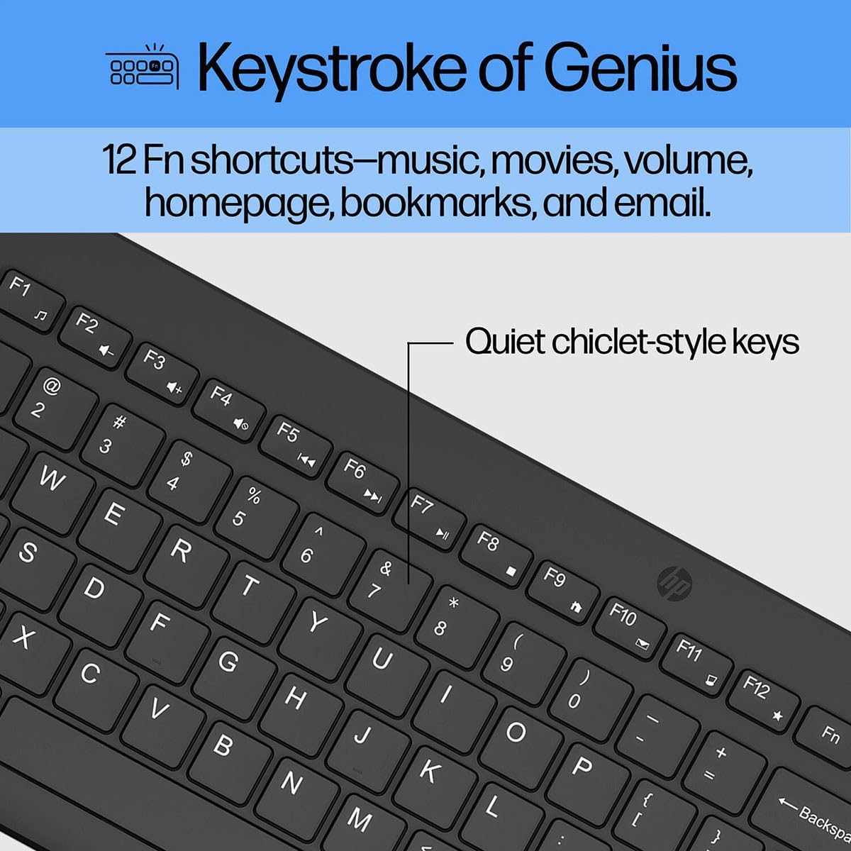 HP 330 Wireless Keyboard & Mouse Combo (European Layout)