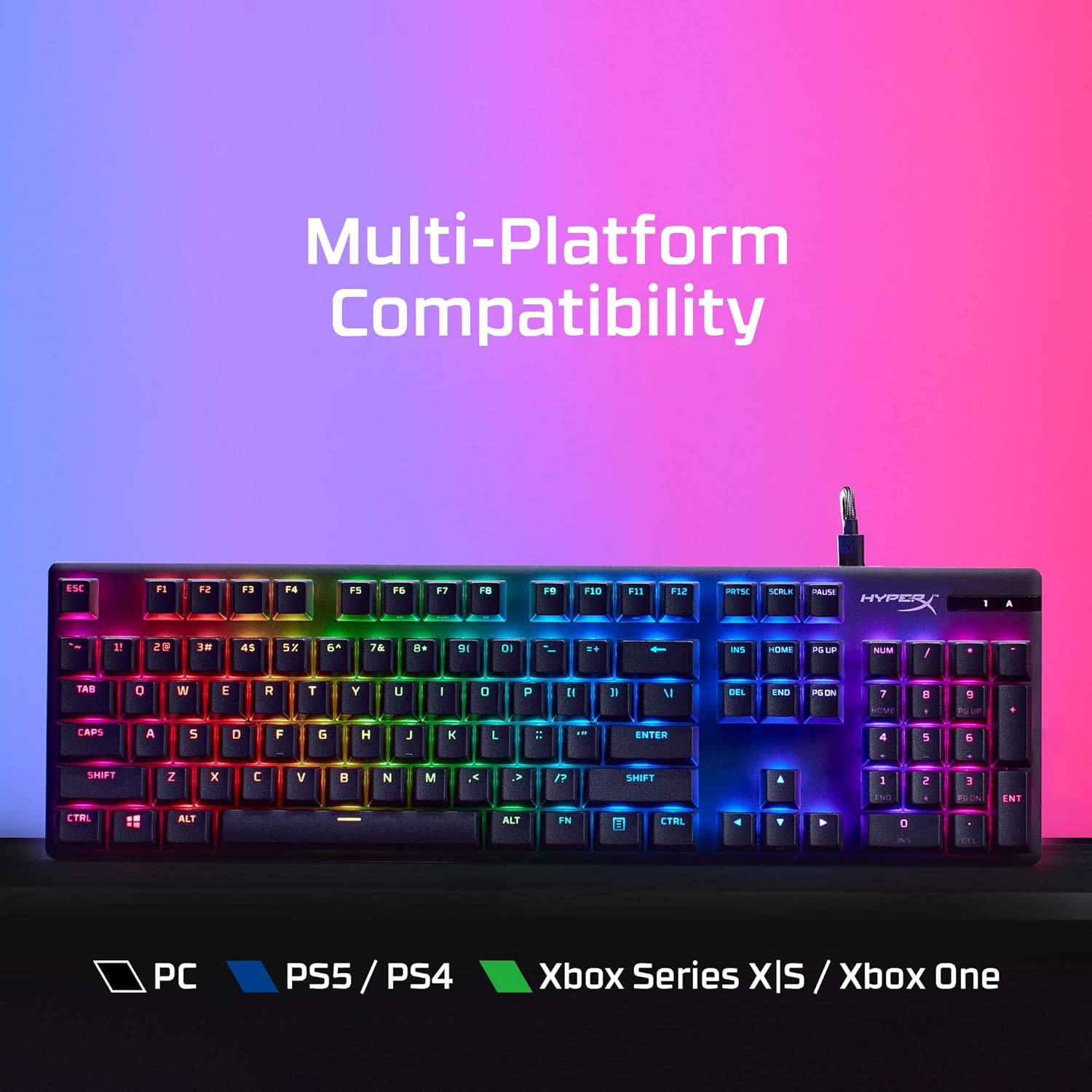 HyperX Alloy FPS RGB Mechanical Gaming Keyboard (Silver Switches)