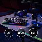 HyperX Alloy Origins 60% Mechanical Gaming Keyboard - Black
