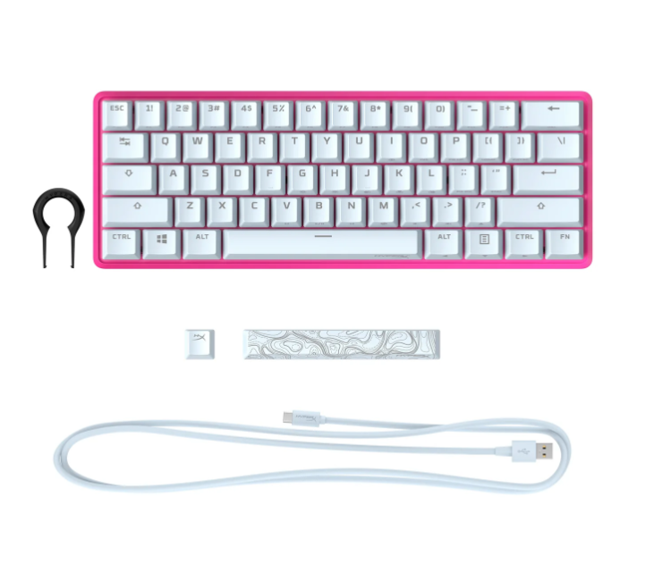HyperX Alloy Origins 60% Mechanical Gaming Keyboard - White