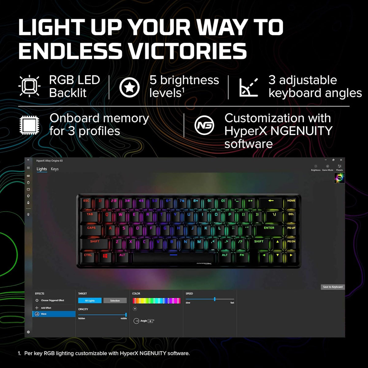 HyperX Alloy Origins 65% Mechanical Gaming Keyboard