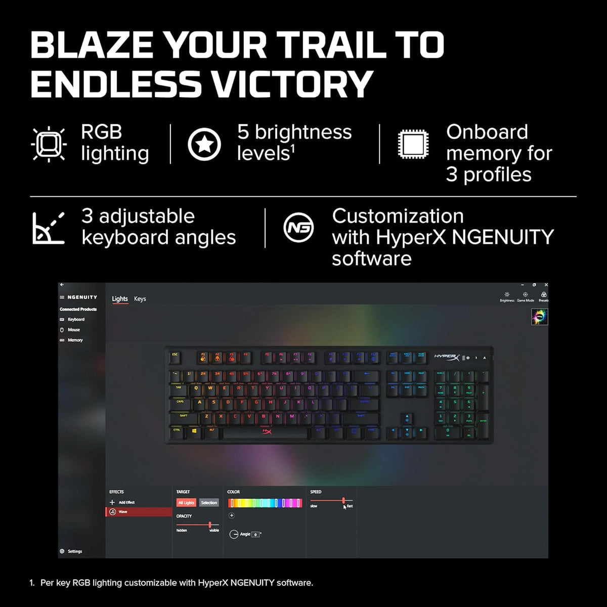 HyperX Alloy Origins Full PBT Mechanical Gaming Keyboard
