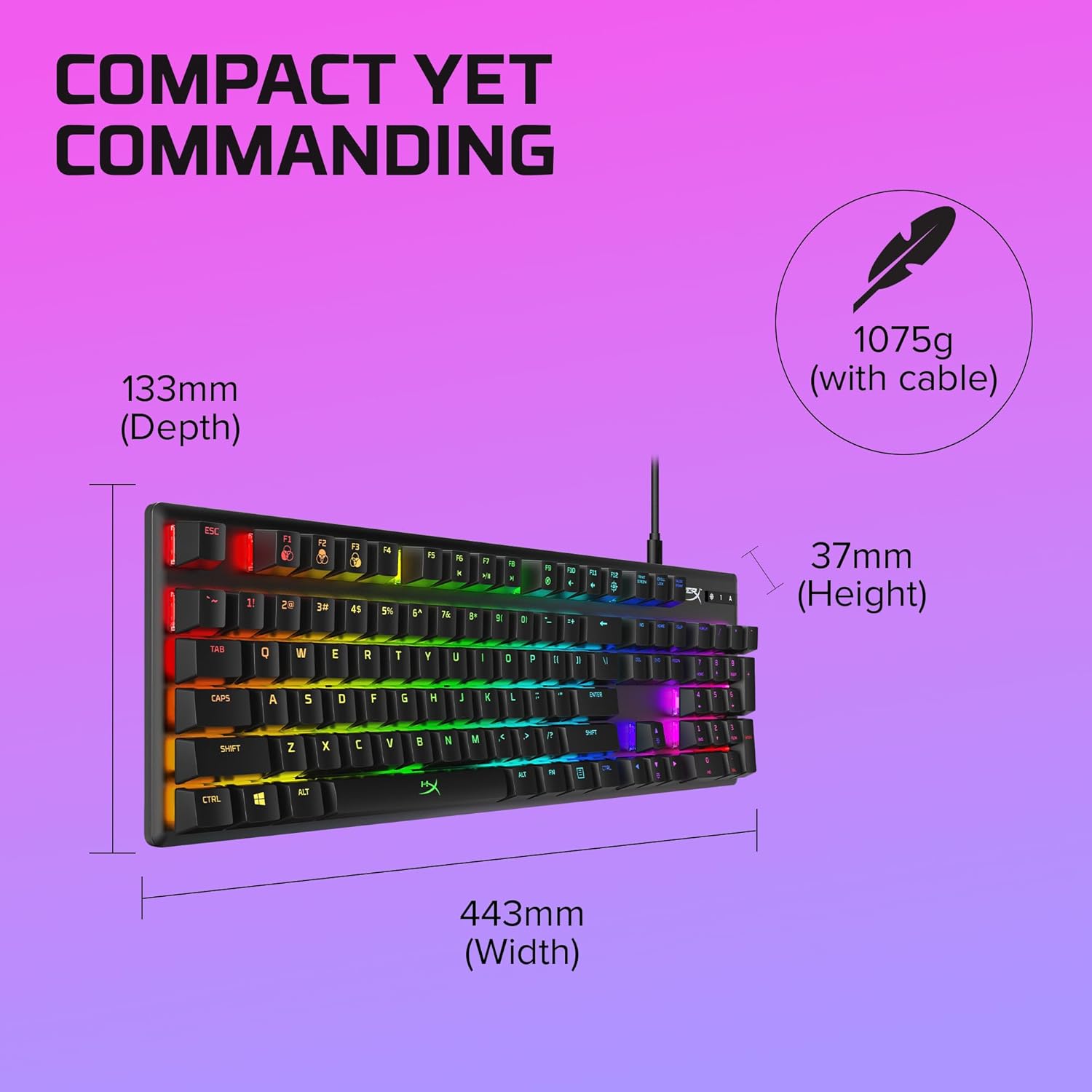 HyperX Alloy Origins Full PBT Mechanical Gaming Keyboard