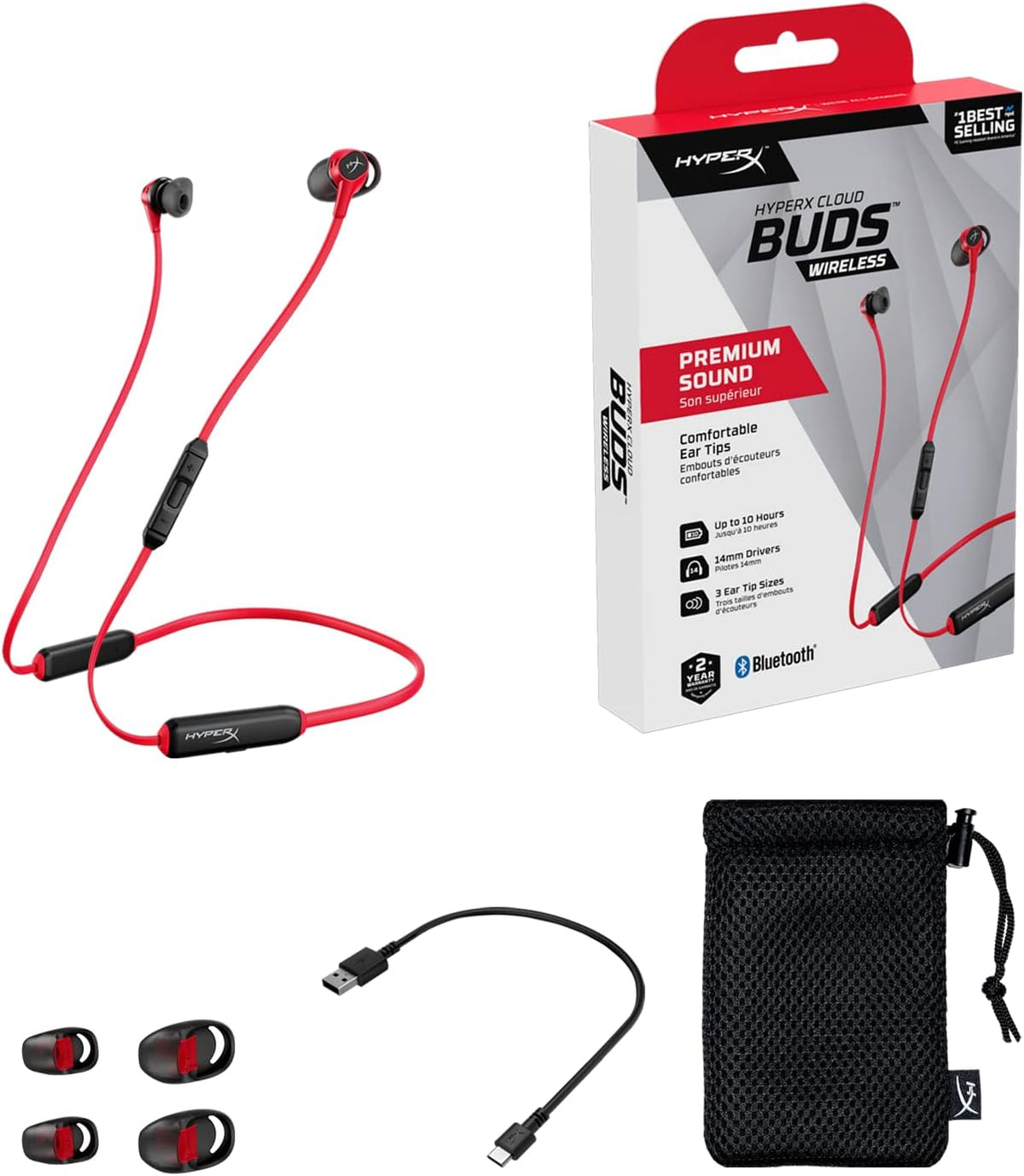 HyperX Buds Wireless In-Ear Gaming Earphones
