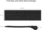 Jelly Office Ultraslim Rechargeable Wireless Keyboard and Mouse Set