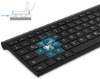 Jelly Office Ultraslim Rechargeable Wireless Keyboard and Mouse Set