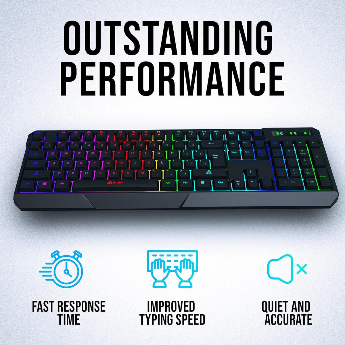 KLIM Chroma Wireless Full-Size Keyboard