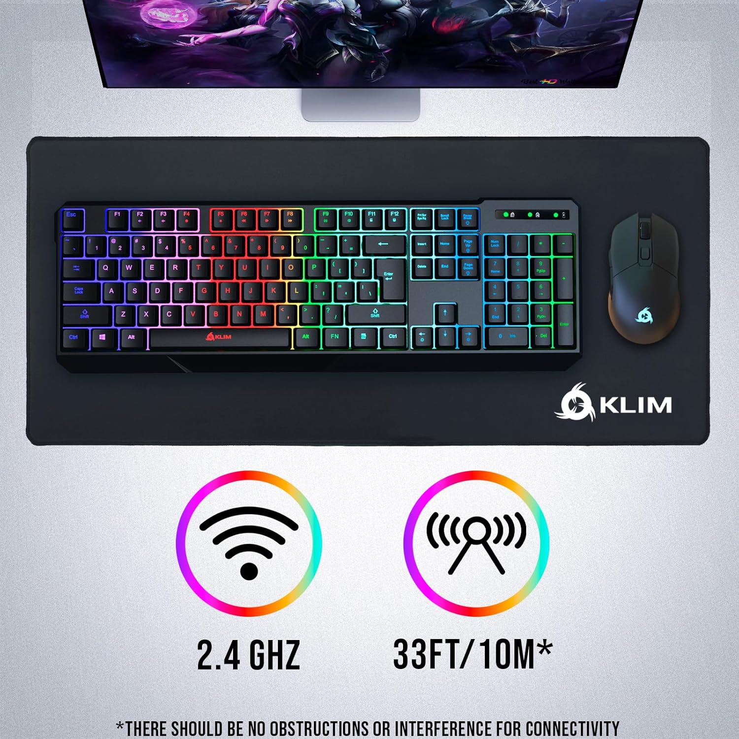 KLIM Chroma Wireless Full-Size Keyboard