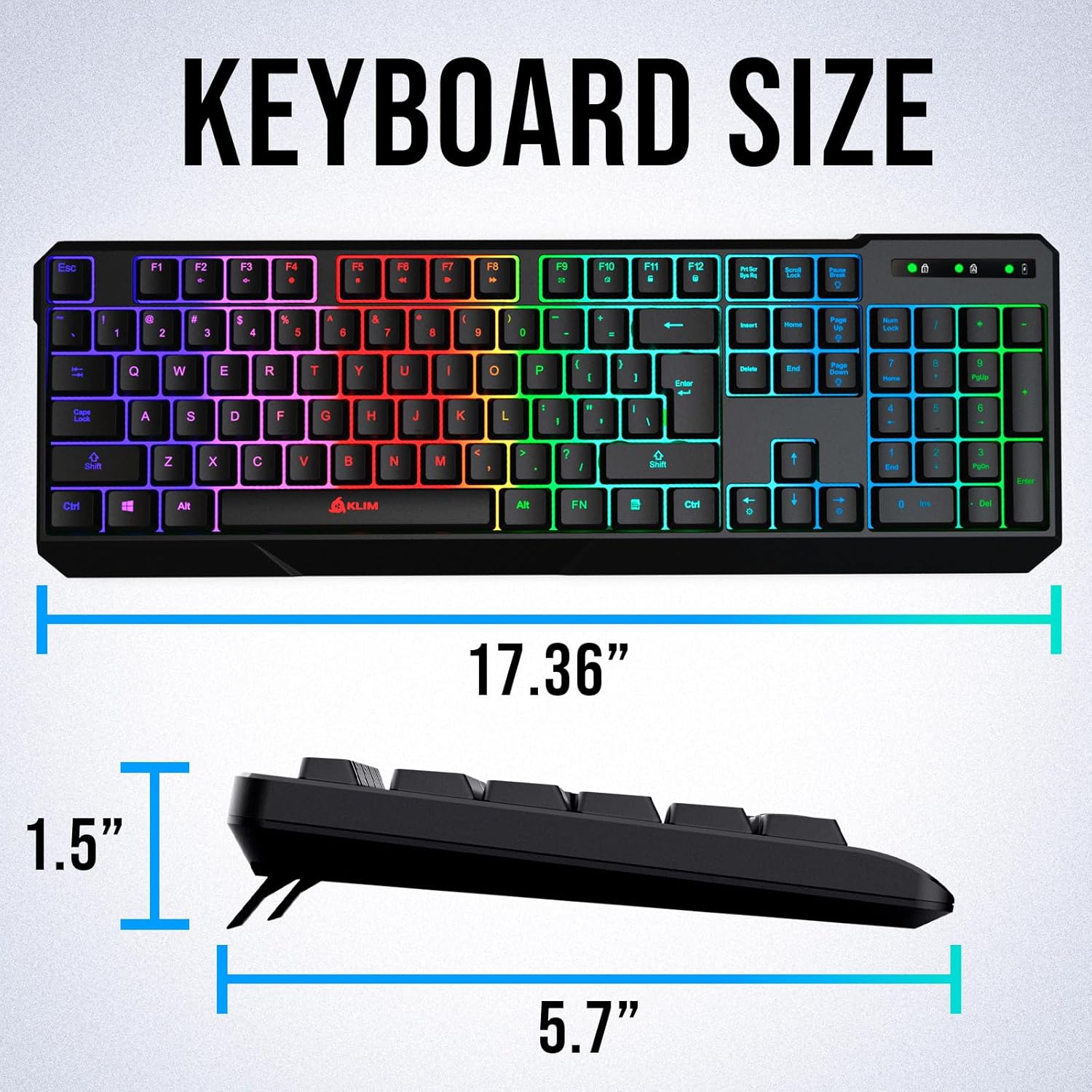 KLIM Chroma Wireless Full-Size Keyboard