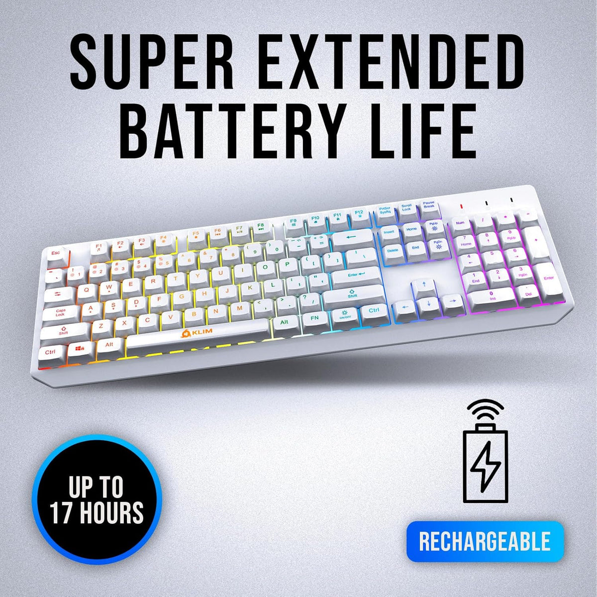KLIM Chroma Wireless Full-Size Keyboard