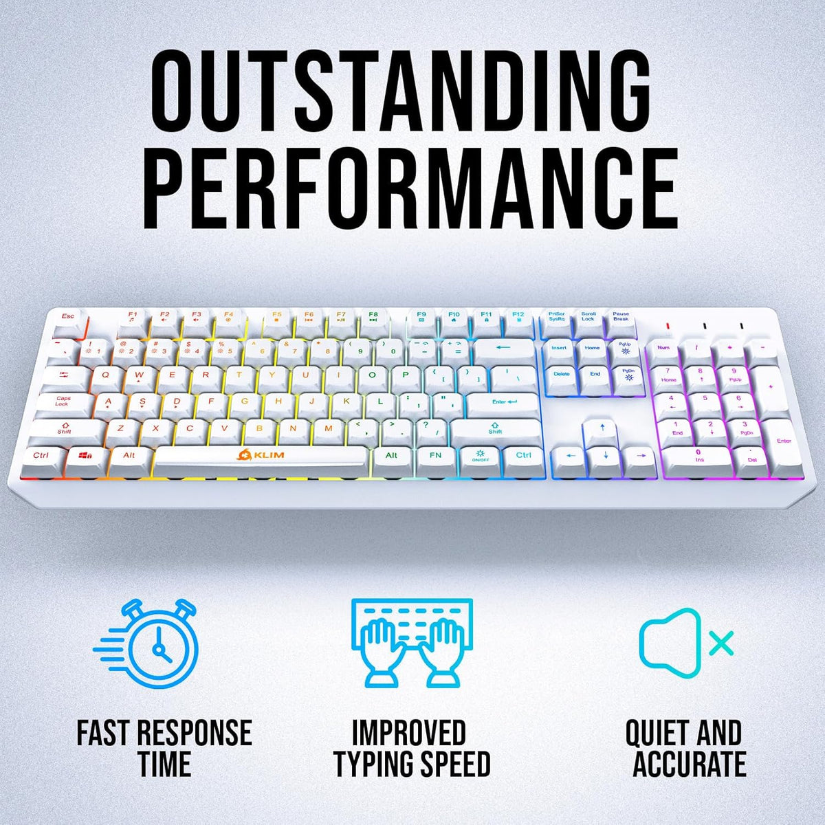 KLIM Chroma Wireless Full-Size Keyboard