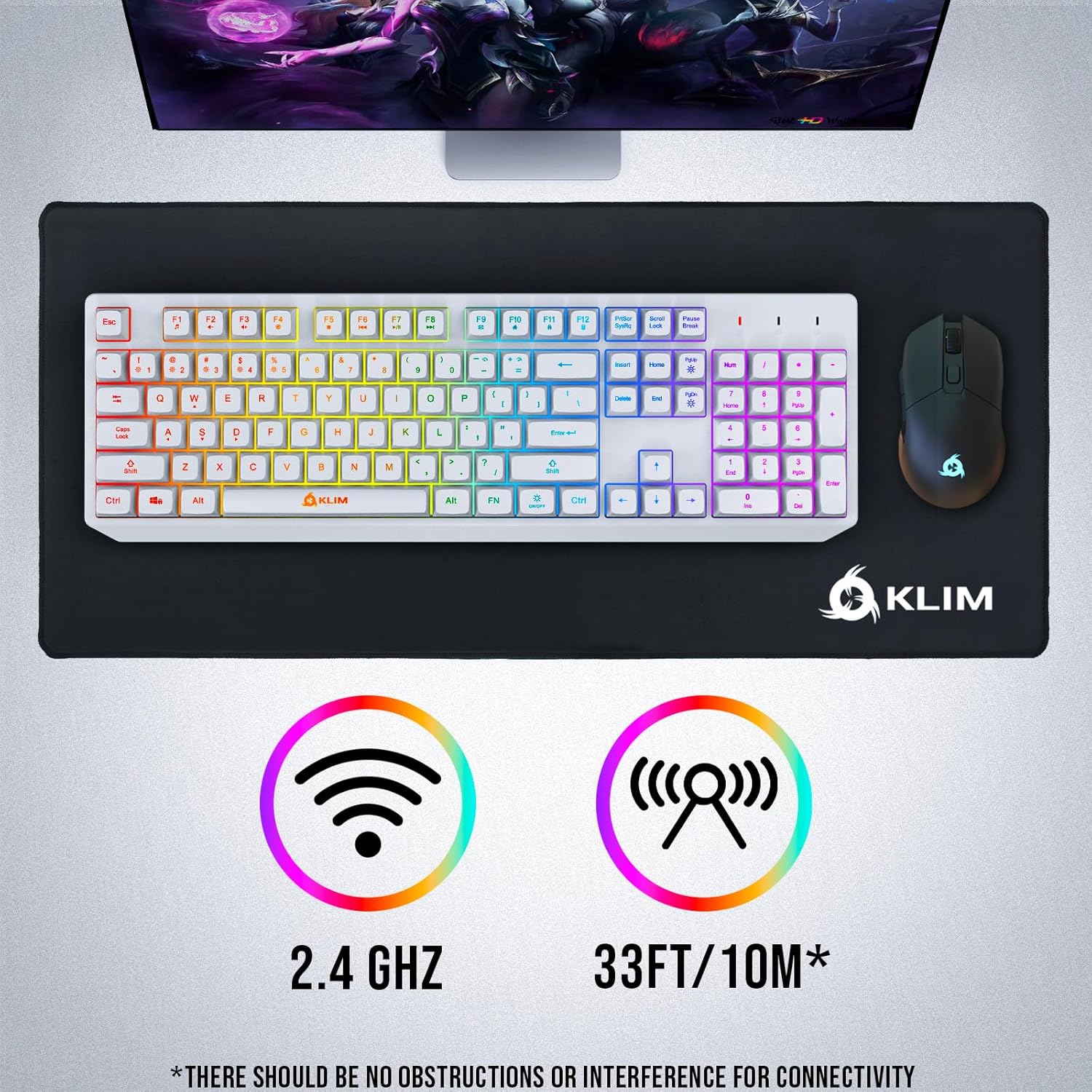 KLIM Chroma Wireless Full-Size Keyboard