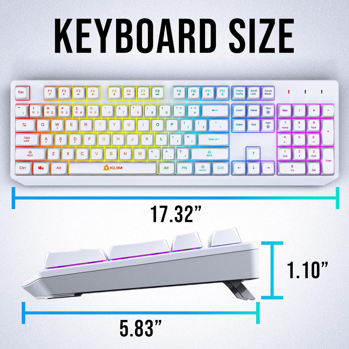 KLIM Chroma Wireless Full-Size Keyboard