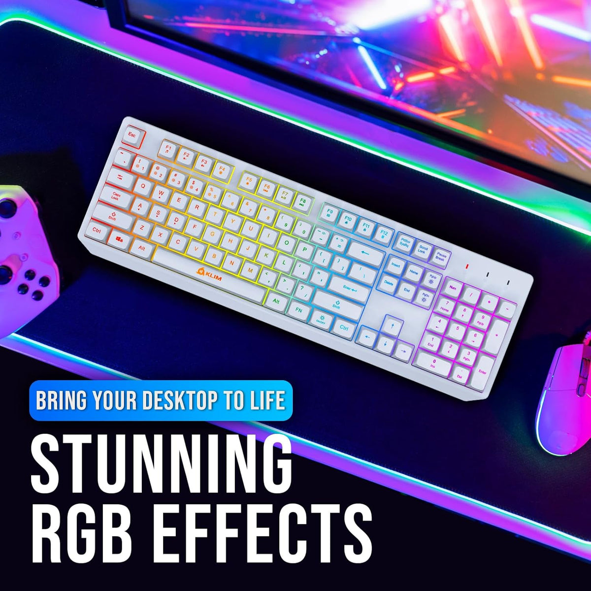 KLIM Chroma Wireless Full-Size Keyboard