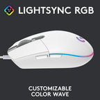 Logitech G203 Gaming Mouse - White