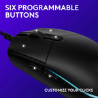 Logitech G203 Gaming Mouse - Black