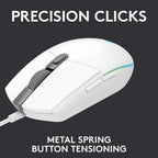 Logitech G203 Gaming Mouse - White