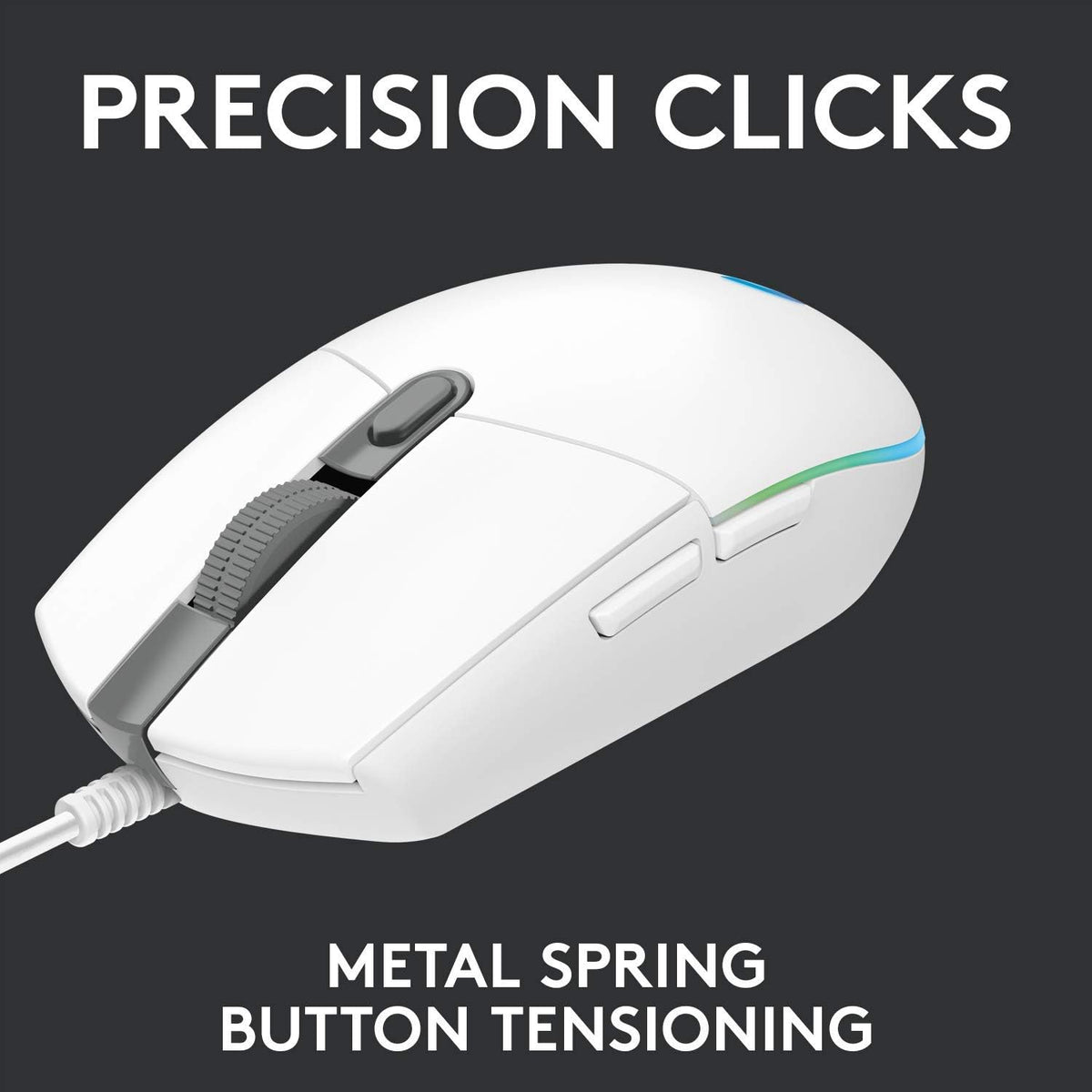 Logitech G203 Gaming Mouse - White