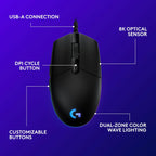 Logitech G203 Gaming Mouse - Black