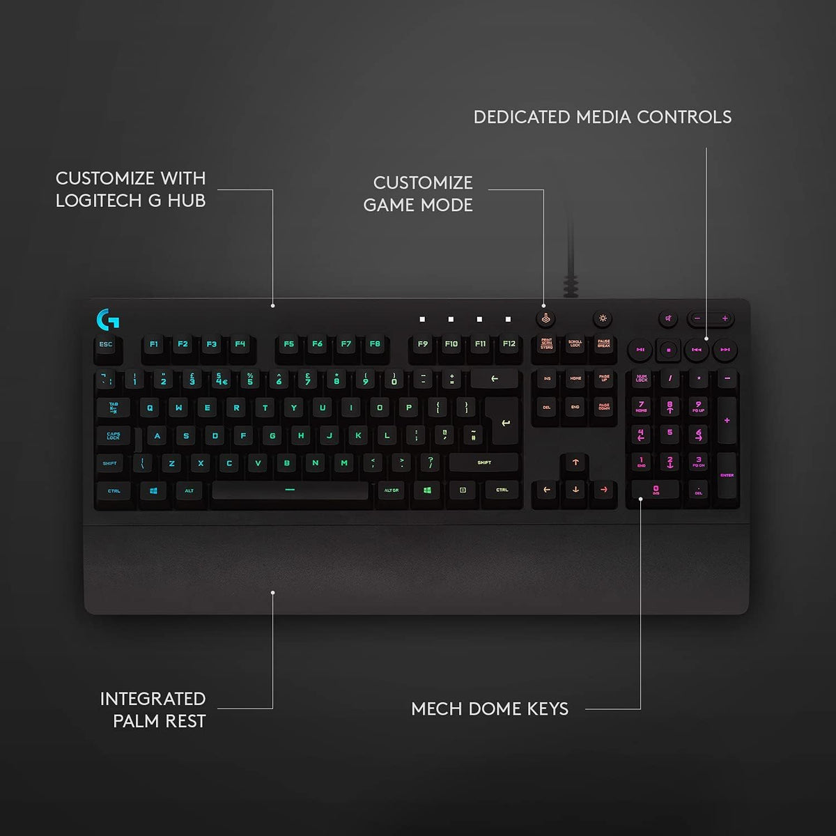Logitech G213 RGB Gaming Keyboard