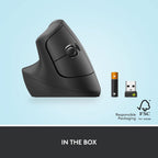 Logitech Lift Left Wireless Vertical Ergonomic Mouse