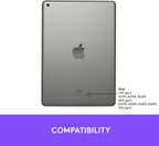 Logitech Slim Folio Keyboard Case for iPad (7th, 8th & 9th Generation)