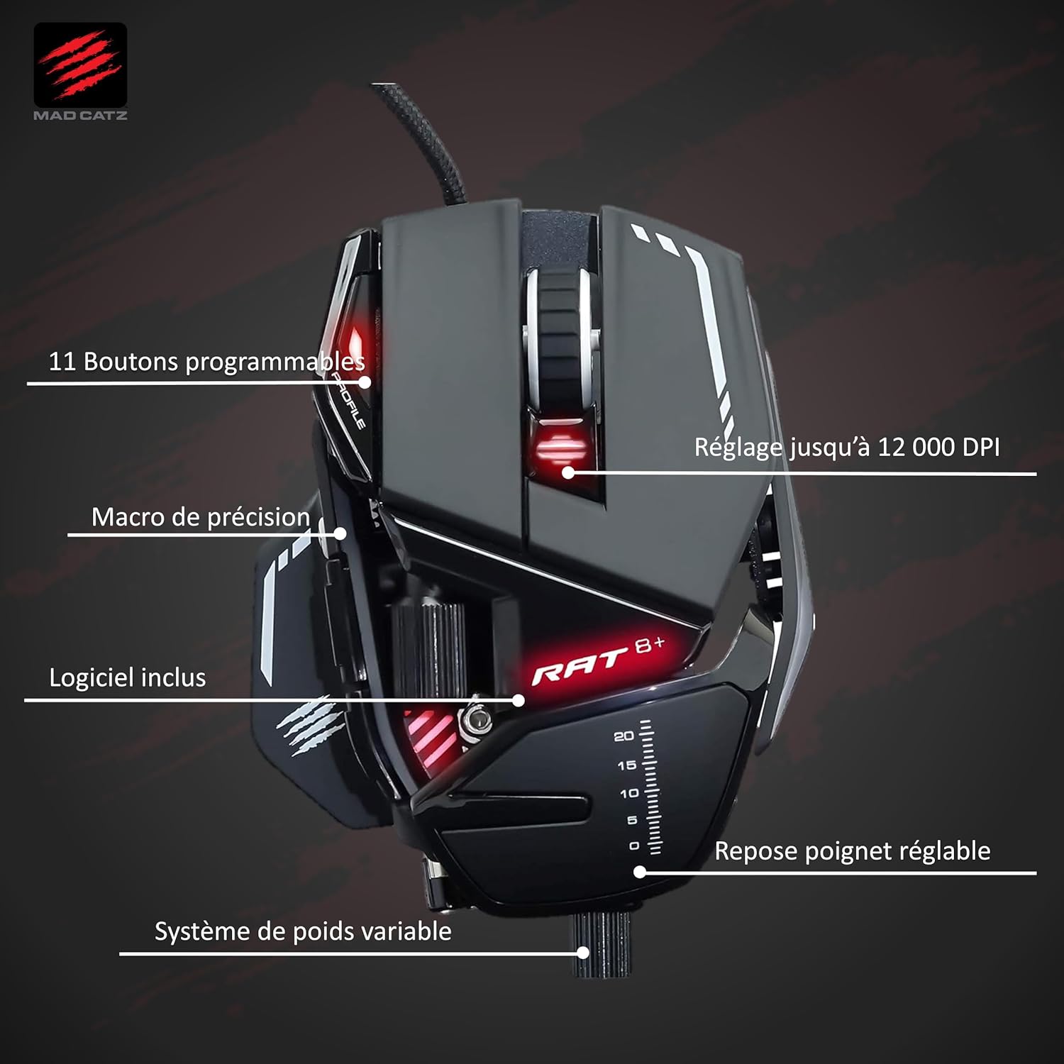 Mad Catz RAT 8+ Gaming Mouse