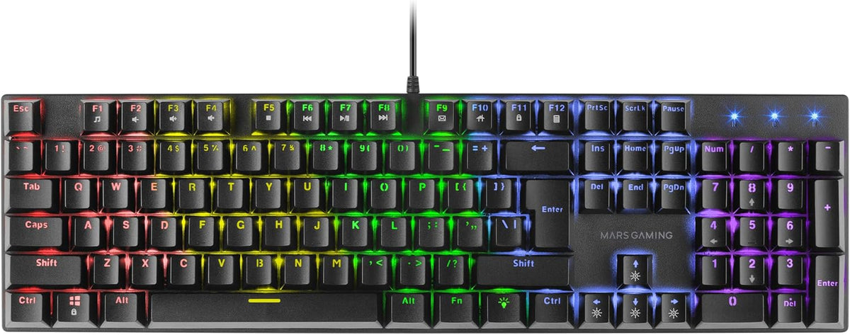 Mars Gaming MK422W Full-Size Wireless RGB Gaming Keyboard